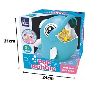 Pop Bubble Golfinho Azul Bolhas de Sabao - Fenix