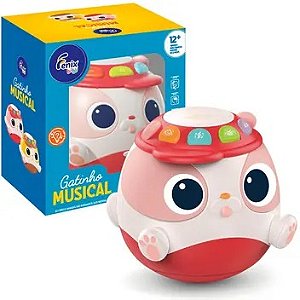 GATINHO MUSICAL ROSA - FENIX BRINQUEDOS