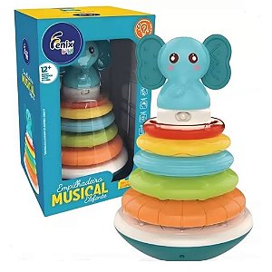 Empilhadeira Musical Elefante - Fenix