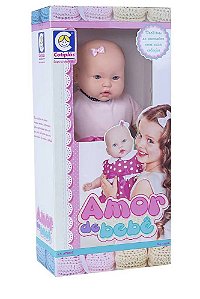 Boneca Amor de Bebê Bebezão Pesadinho - Cotiplas