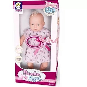 Boneca Sonho Azul Fala 120 Frases - Cotiplas