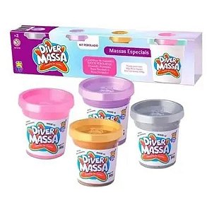 KIT MASSINHA PEROLADO - DIVERTOYS