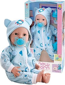 Boneco Diver New Born Brincando Pijama - Divertoys