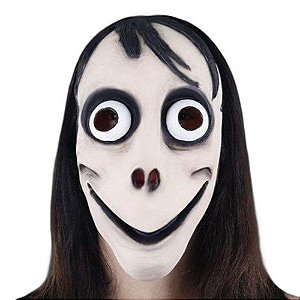 MASCARA MOMO MALVADA EM LATEX HALLOWEEN - SPOOK
