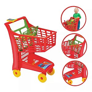 Carrinho Compras Market Vermelho - Magic Toys