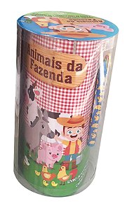 MINI TUBO HISTORIAS PARA COLORIR  ANIMAIS FAZENDA - DCL