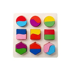 ENCAIXE DIVERTIDO FORMAS E FRACOES MDF SORTIDOS 2 - TOYMIX