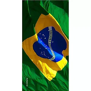 Toalha Brasil Banho Veludo 70X140cm - BOUTON