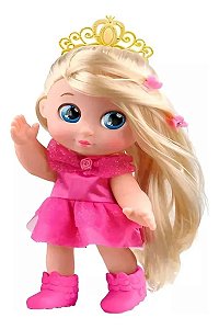 Boneca Minha Primeira Princesa  Pink - Roma Brinquedos