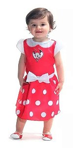 Fantasia Minnie Vermelho Baby P - Sulamericana Fantasias