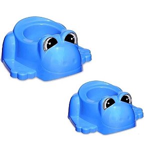 Troninho Infantil Penico Azul - Usual Plastic