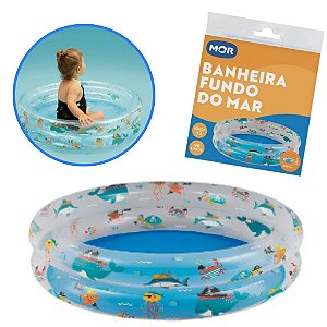 Banheira Inflavel Fundo so Mar 90L - Mor