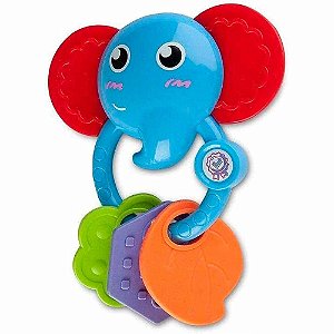 Chocalho Morde Morde Elefante Animal - Zoop