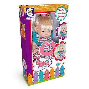 Boneca Sonho Azul Frases - Cotiplas