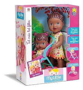 Boneca My Little Collection Tal Mae Tal Filha Negra - Divertoys