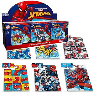 Jogo Mini Quebra Cabeça Homem Aranha MDF - Pais e Filhos