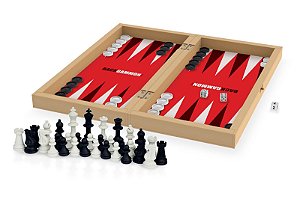 Jogo Xadrez Dama Gamão Oficial - Junges