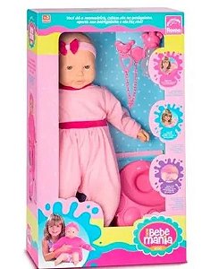 Boneca Bebe Mania Faz Xixi - Roma Brinquedos