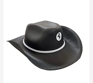 Chapéu Cowboy Preto EVA Cowgirl - Riplas