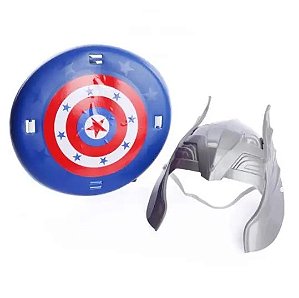 Kit Capitão América Defensor Azul - Le Plastic