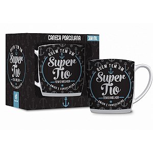 Caneca Porcelana Super Tio Urban 300ml - Brasfoot