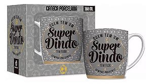 Caneca Porcelana Super Dindo Urban 360ml - Brasfoot