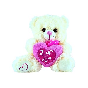 Urso Pelúcia Coração Ursinho 15cm - Cks