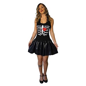 Fantasia Esqueleto Feminino Adulto - Spook