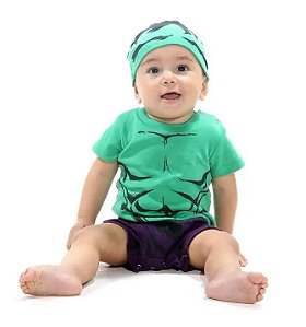 Fantasia Hulk Baby Body M - Sulamericana Fantasias
