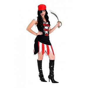 Fantasia Pirata Feminino Adulto M - Sulamericana Fantasias