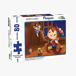 Jogo Quebra Cabeça Pinóquio - Pais e Filhos