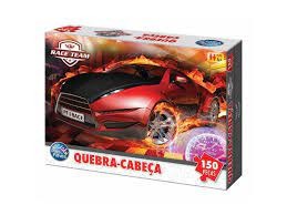 Jogo Quebra Cabeça Race Team Puzzle - Pais e Filhos