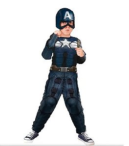 Fantasia Capitão América Longo Avengers G - Rubies