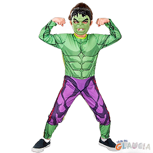 Fantasia Hulk Classica Vingadores M - Regina Festas