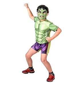 Fantasia Hulk Avengers Curto M - Regina Festas