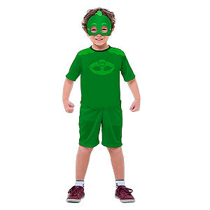 Fantasia PJ Masks Largatixo Curto M - Regina Festas
