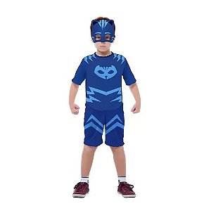 Fantasia PJ Masks Menino Gato Curto G - Regina Festas