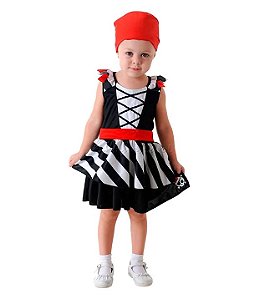 Fantasia Pirata Baby Menina 1 ano - Sulamericana Fantasias