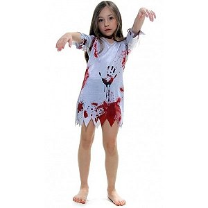 Fantasia Vestido Zombie P - Sulamericana Fantasias