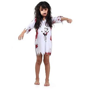 Fantasia Zombie Vestido M - Sulamericana Fantasias