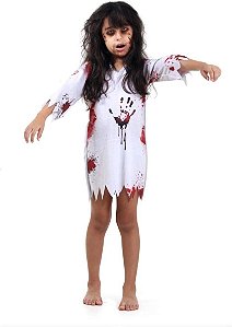 Fantasia Zombie Menina G - Sulamericana Fantasias