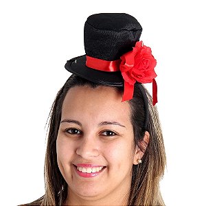 Tiara Mini Cartola com Flor - Sulamericana Fantasias