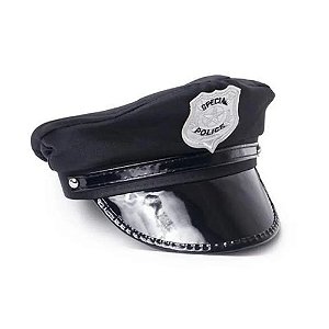 Chapeu de Policia Preto - Allseasons
