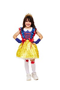 Fantasia Branca de Neve Curto G - Fantasias Super