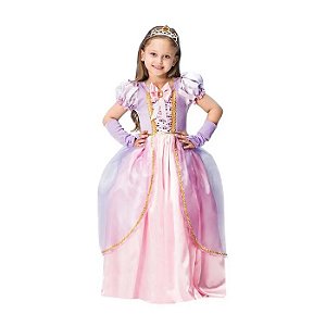 Fantasia Rapunzel Princesa Charlot M - Fantasias Super