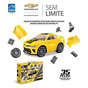 Sem Limite Blocos de Montar Carro Camaro 35 Pçs - Roma Brinquedos
