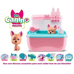 Maleta Doutor Canino Veterinario Rosa - Roma Brinquedos