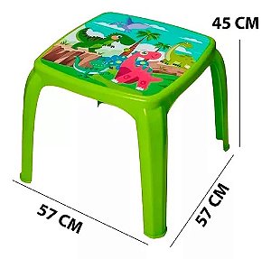 Mesa Dinossauro Decorada Infantil - Usual Plastic