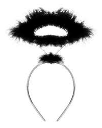 Tiara Anjo Preto - Pica Pau