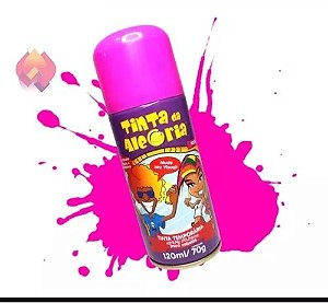 Tinta Spray para Cabelo Rosa 150/80gr - Linha da Alegria
